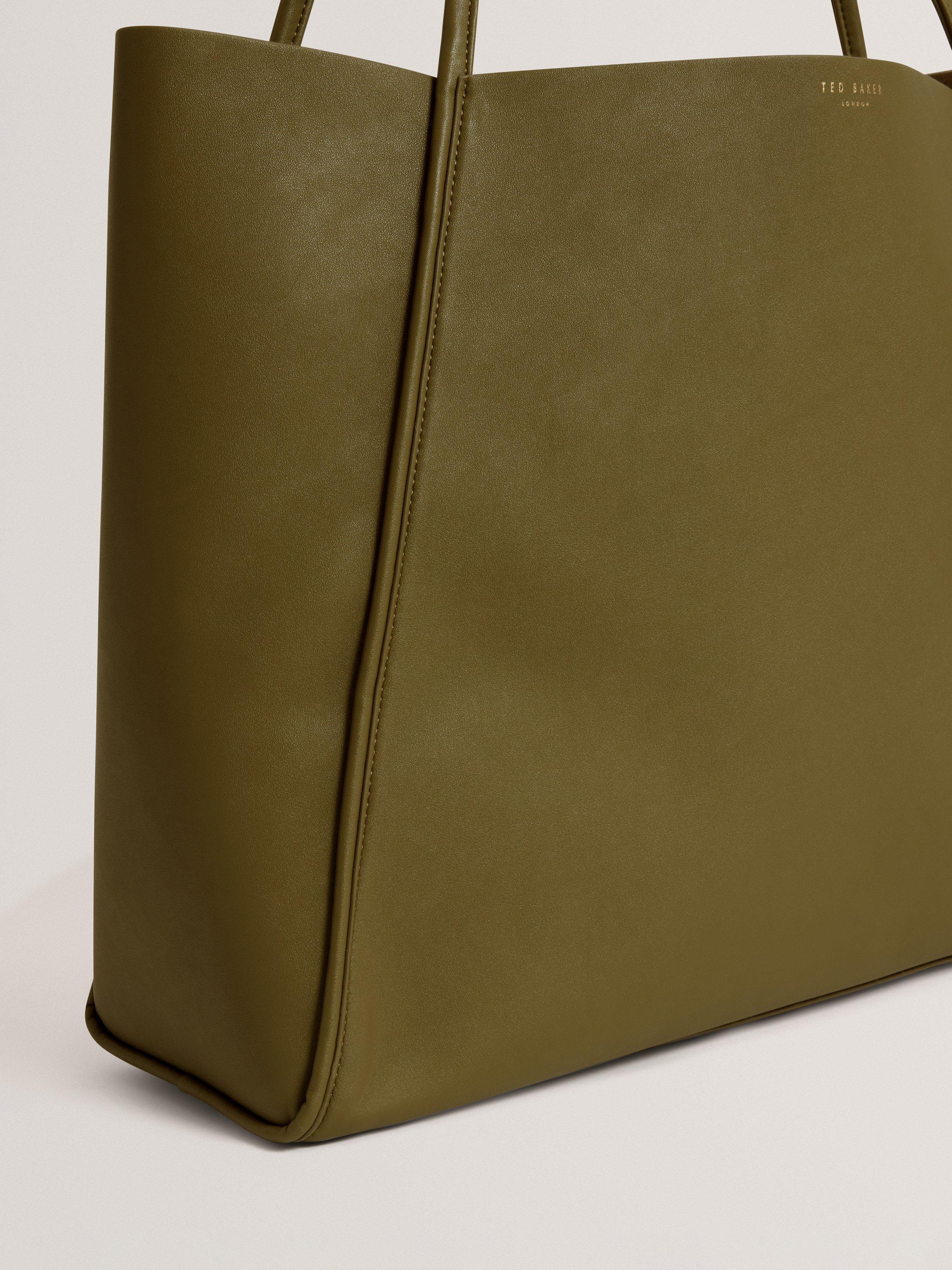 Product image 3 of 5, which shows Ted Baker Blaair Slouchy Tote Bag, Khaki