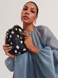 Ted Baker Isli Satin Hobo Grab Bag, Navy - view 2, Navy