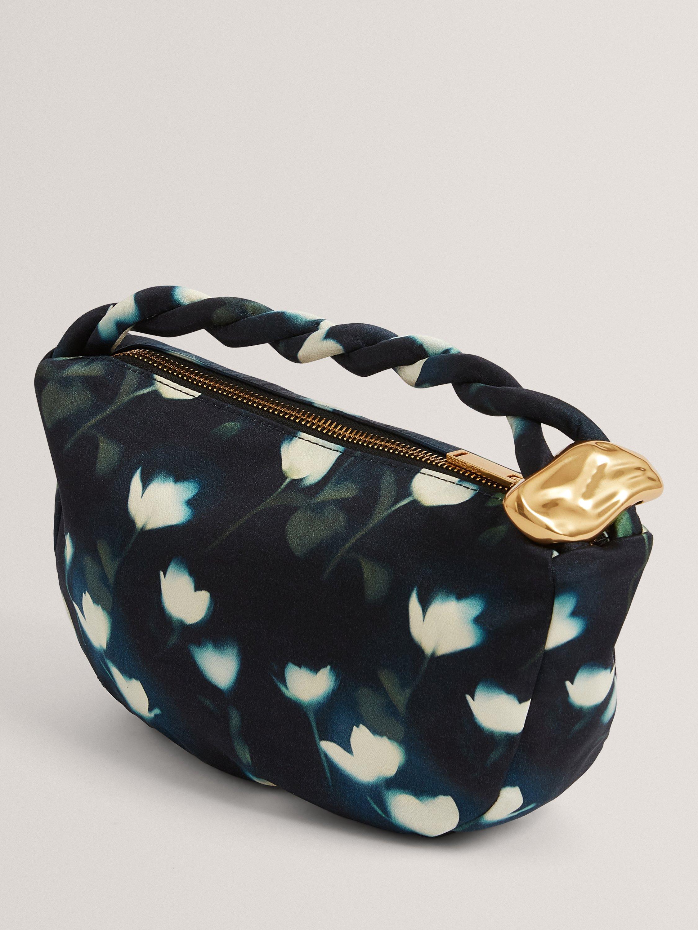 Product image 5 of 5, which shows Ted Baker Isli Satin Hobo Grab Bag, Navy