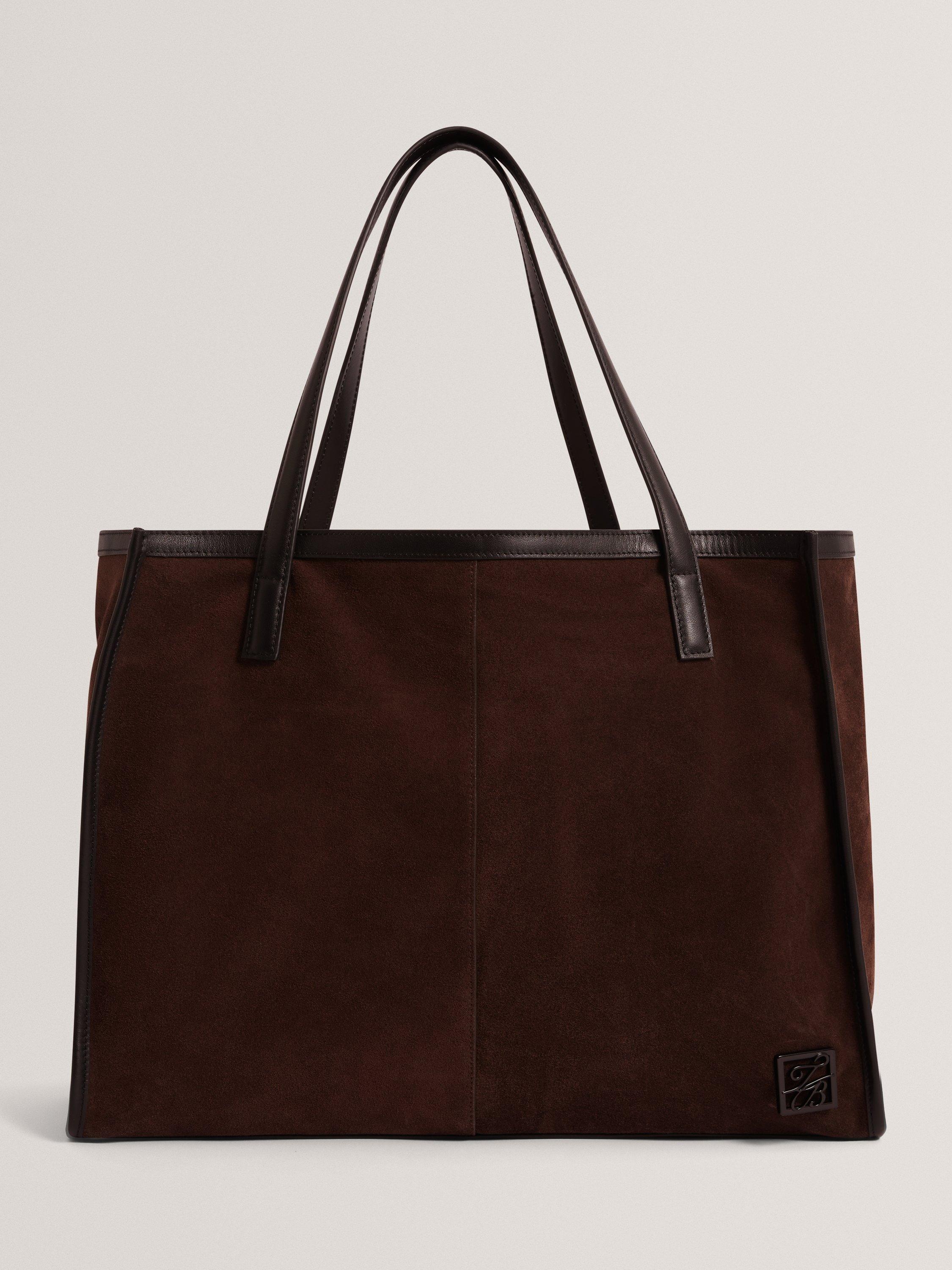 Product image 1 of 4, which shows Ted Baker Annieyy Leather Tote Bag, Brown