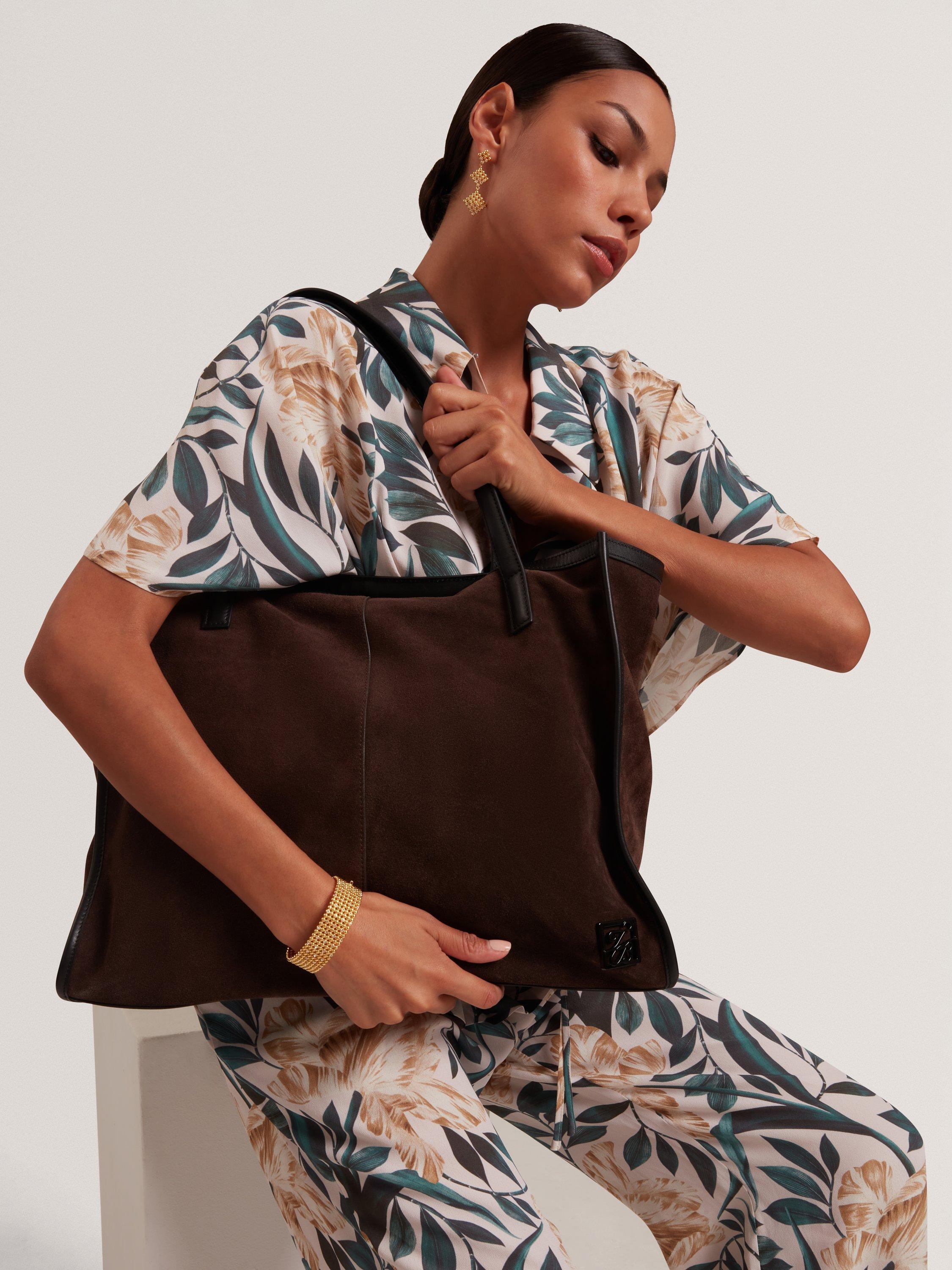 Product image 2 of 4, which shows Ted Baker Annieyy Leather Tote Bag, Brown
