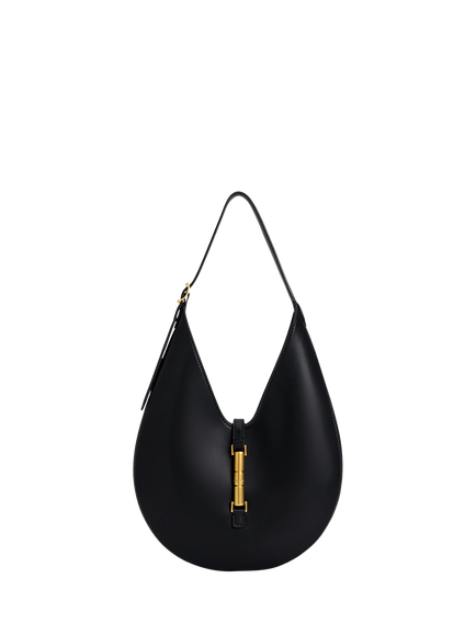 CHARLES & KEITH Cesia Hobo Bag, Black, Black