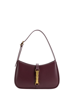 CHARLES & KEITH Cesia Shoulder Bag, Wineberry Red