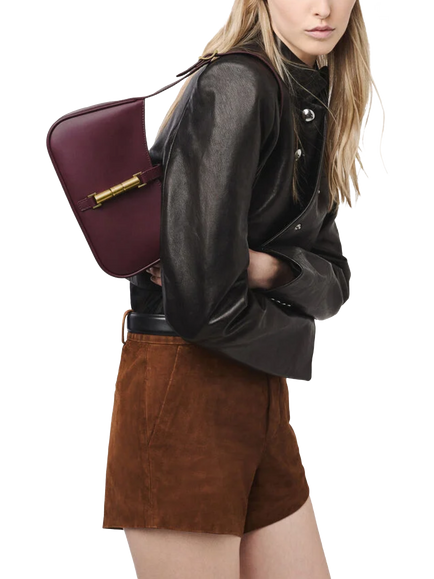 CHARLES & KEITH Cesia Shoulder Bag - view 2, Wineberry Red