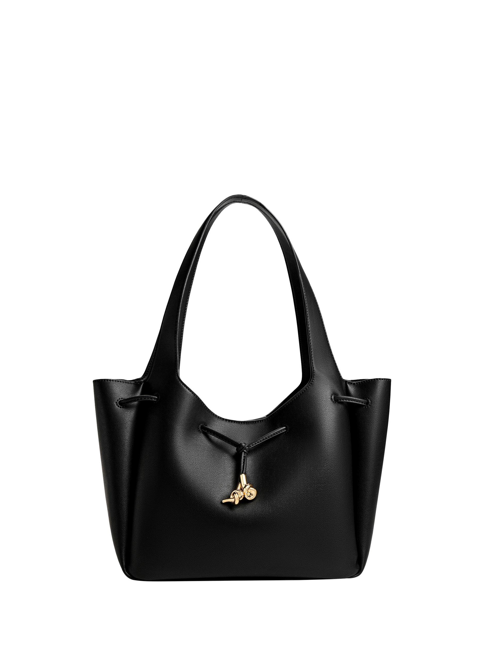 Product image 1 of 8, which shows CHARLES & KEITH Mila Tote Bag, Black