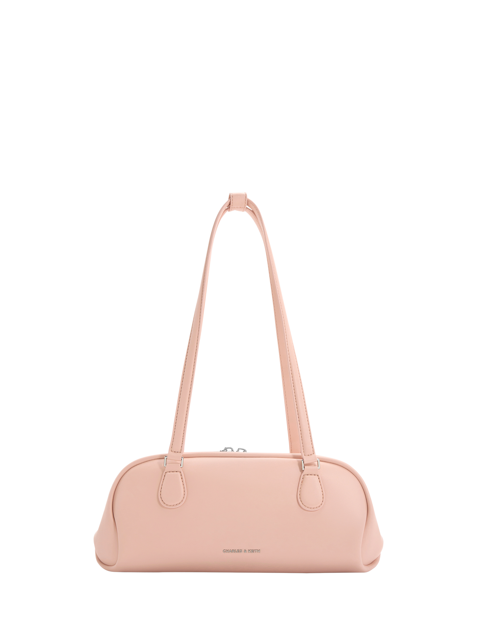 Product image 1 of 6, which shows CHARLES & KEITH Nelly Shoulder Bag, Pink