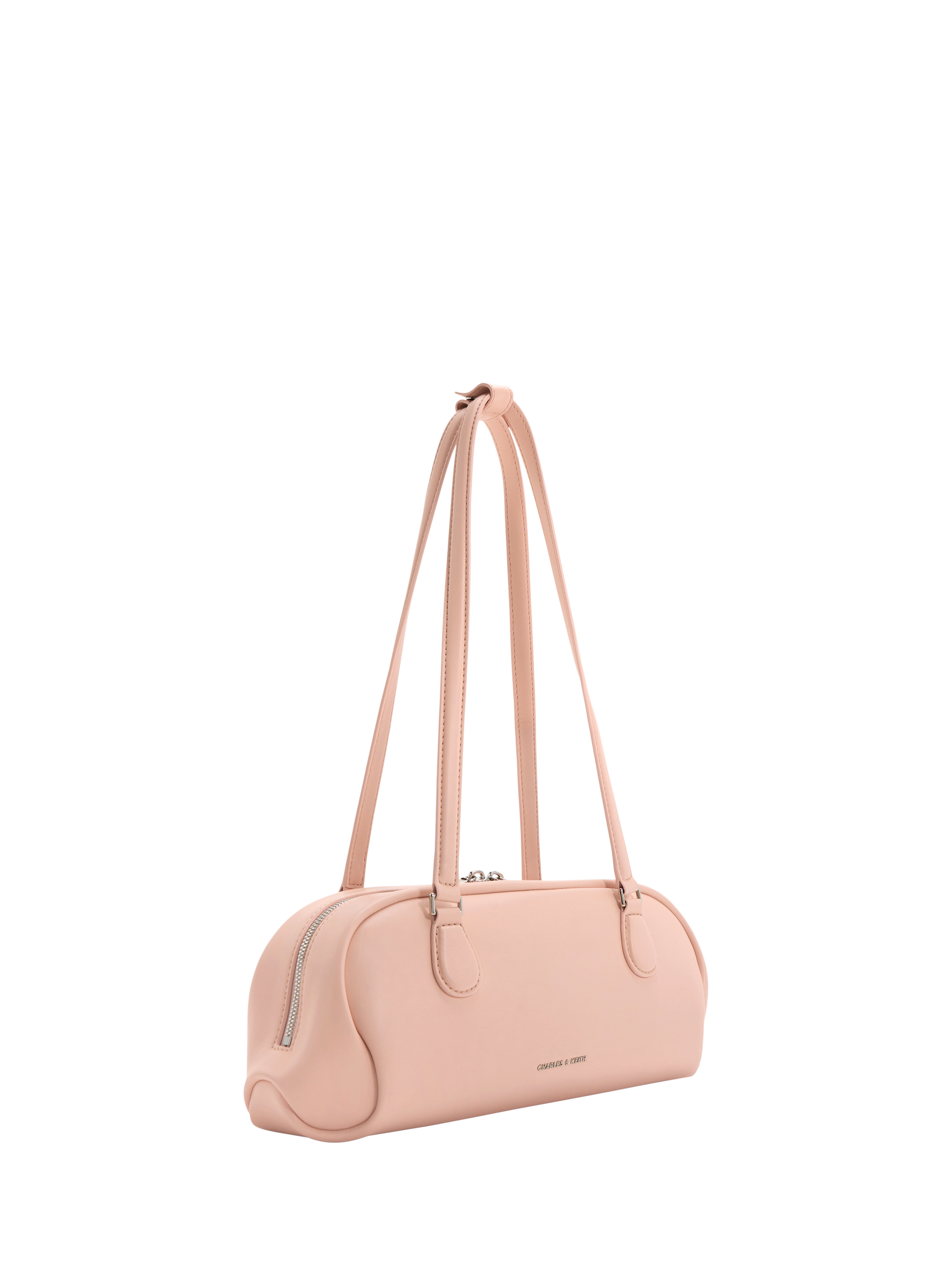 Product image 3 of 6, which shows CHARLES & KEITH Nelly Shoulder Bag, Pink