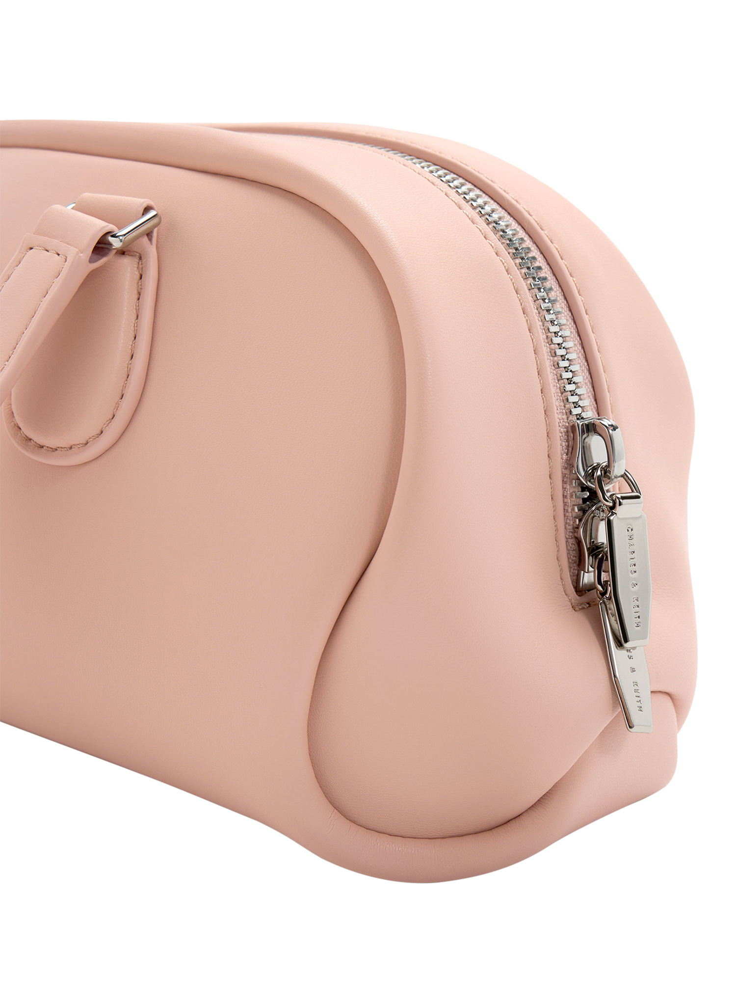 Product image 5 of 6, which shows CHARLES & KEITH Nelly Shoulder Bag, Pink