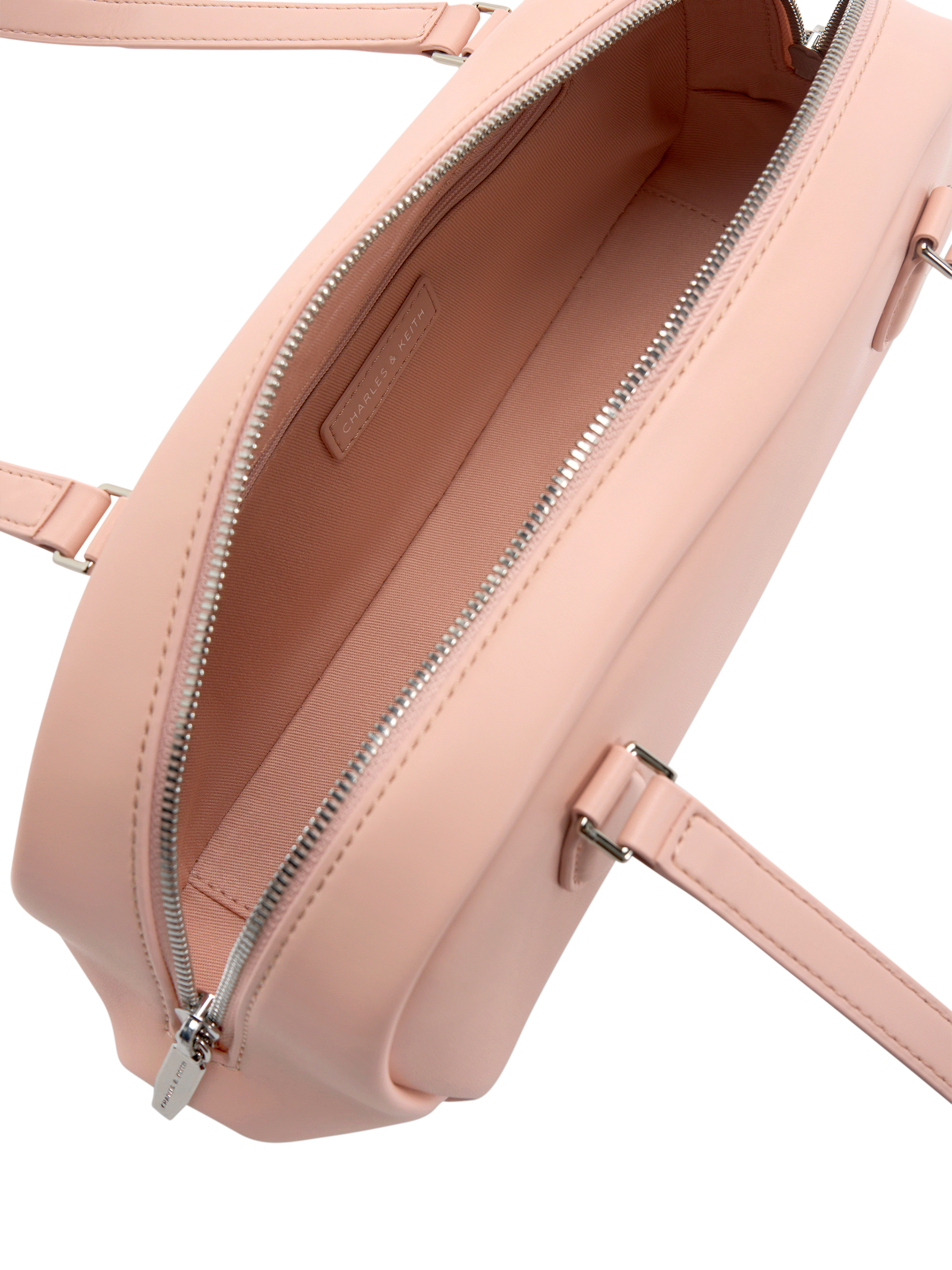 Product image 6 of 6, which shows CHARLES & KEITH Nelly Shoulder Bag, Pink