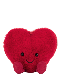 Jellycat Amuseables Arlette Heart Macaron Soft Toy - view 2, Red Mid