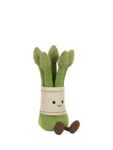Jellycat Amuseables Asparagus Soft Toy - view 2, Green Mid
