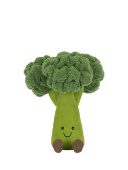 Jellycat Amuseables Broccoli Soft Toy - view 2, Green Mid