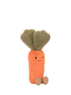 Jellycat Amuseables Carrot Soft Toy - view 2, Orange Mid