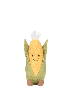 Jellycat Amuseables Sweetcorn Soft Toy - view 2, Yellow Mid