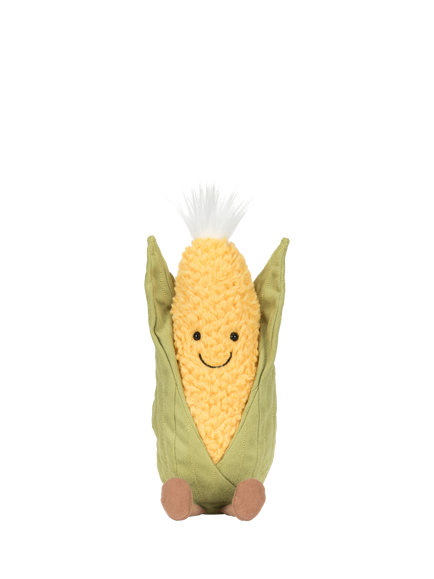 Jellycat Amuseables Sweetcorn Soft Toy - view 2, Yellow Mid