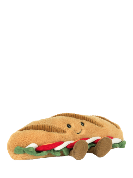 Jellycat Amuseables Caprese Baguette Soft Toy, Brown Mid
