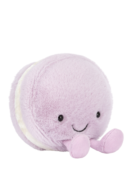 Jellycat Amuseables May Macaron Soft Toy, Purple Light