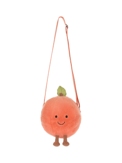 Jellycat Amuseables Peach Shoulder Bag - view 2, Orange Mid