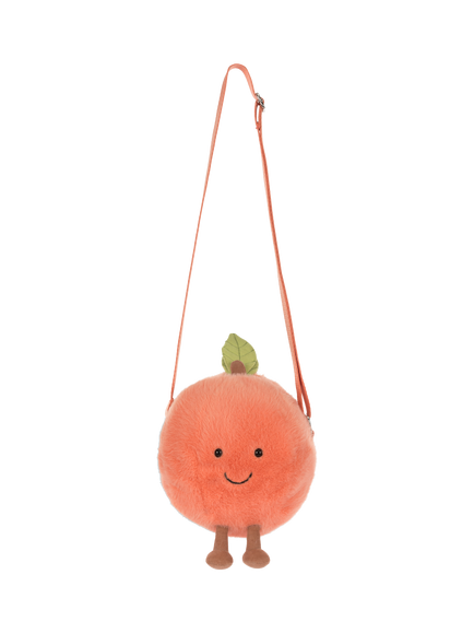 Jellycat Amuseables Peach Shoulder Bag - view 2, Orange Mid
