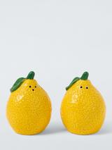 John Lewis Lemon Stoneware Salt & Pepper Shakers, Yellow