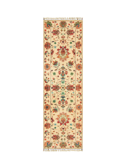 Gooch Oriental Sultani Pure Wool Runner Rug, Multi, L237 x W73 cm, Multi