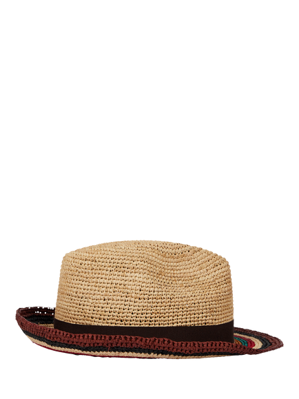 Paul Smith Trilby Hat, Brown, Brown Mid