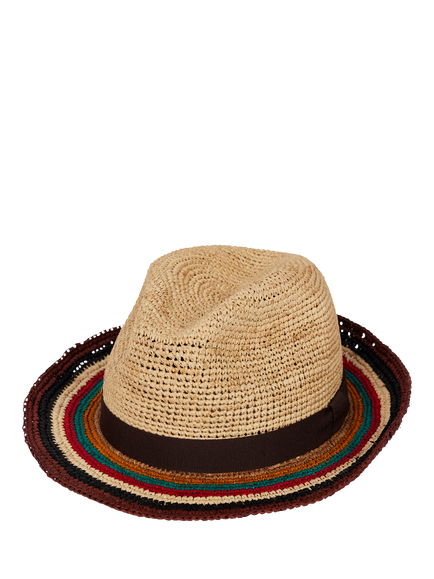 Paul Smith Trilby Hat, Brown - view 2, Brown Mid