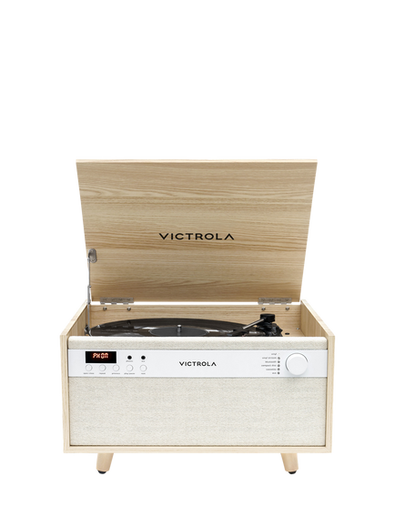 Victrola Century 6-in-1 Music Centre with Turntable, Natural - view 2, Natural
