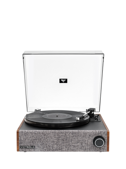Victrola Eastwood LP Bluetooth Turntable Record Player, Walnut - view 2, Walnut