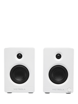 Victrola Tempo Bluetooth Bookshelf Speakers, White
