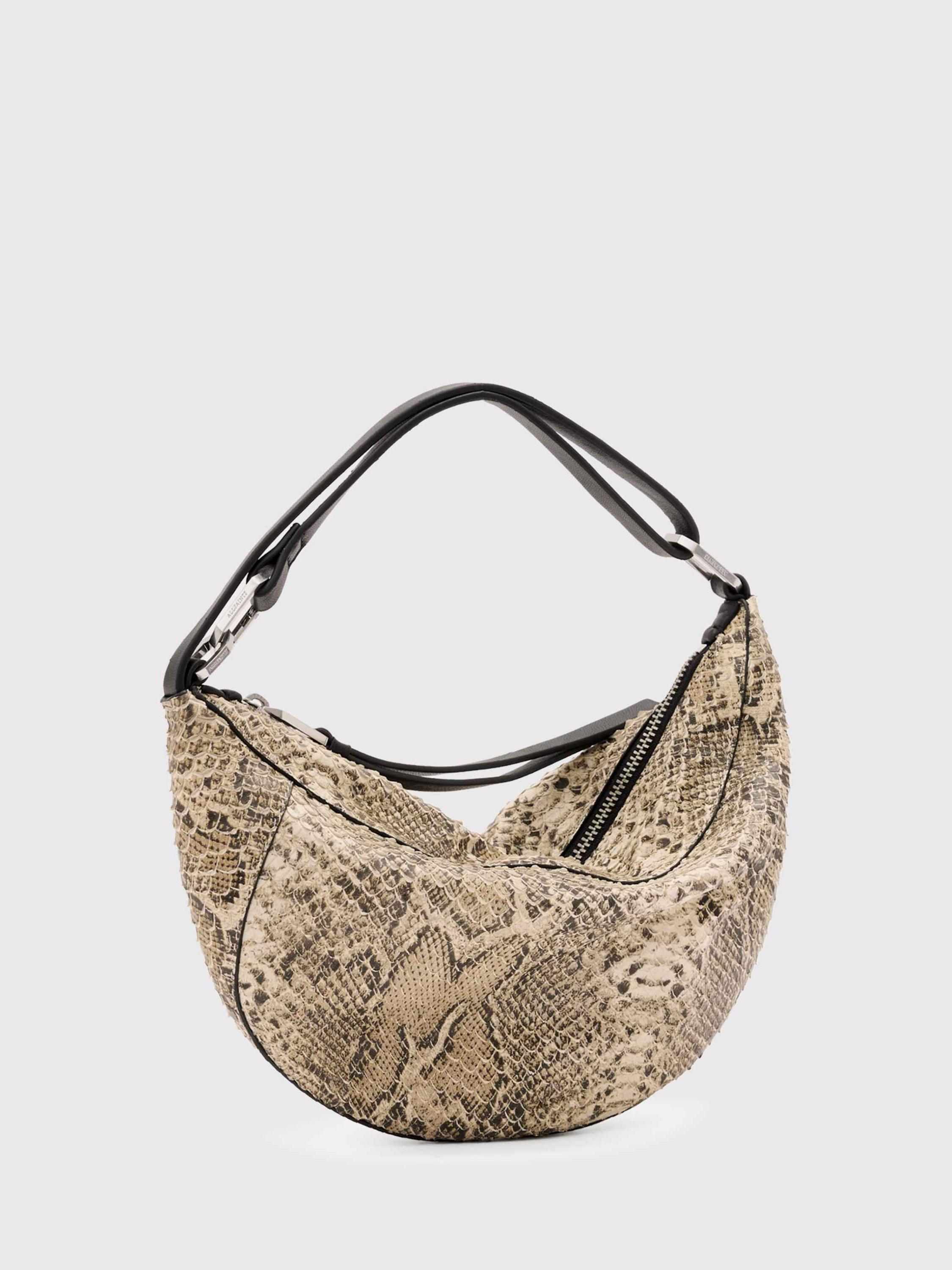 Product image 4 of 7, which shows AllSaints Luna Micro Snake Bag, White