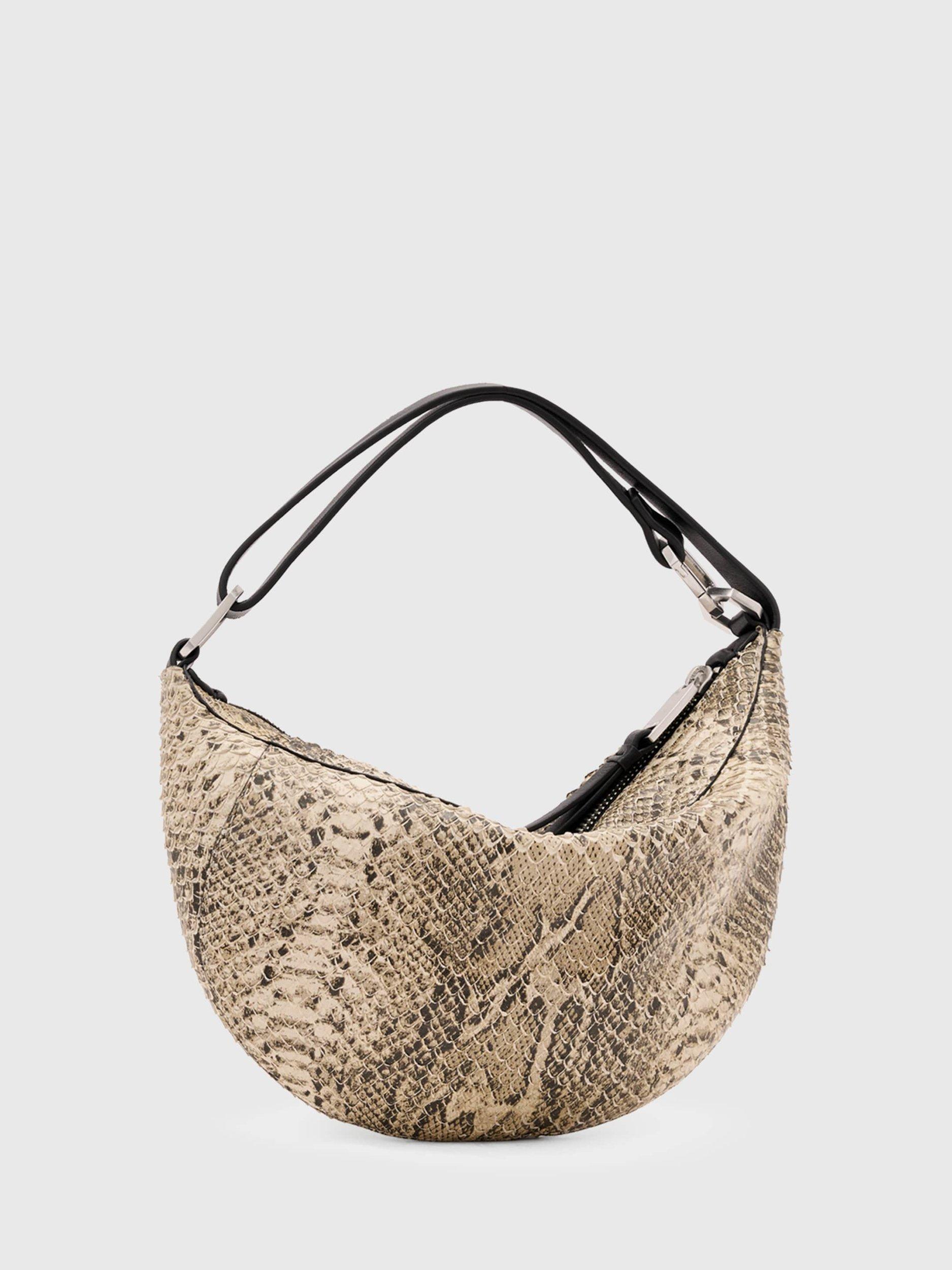 Product image 6 of 7, which shows AllSaints Luna Micro Snake Bag, White