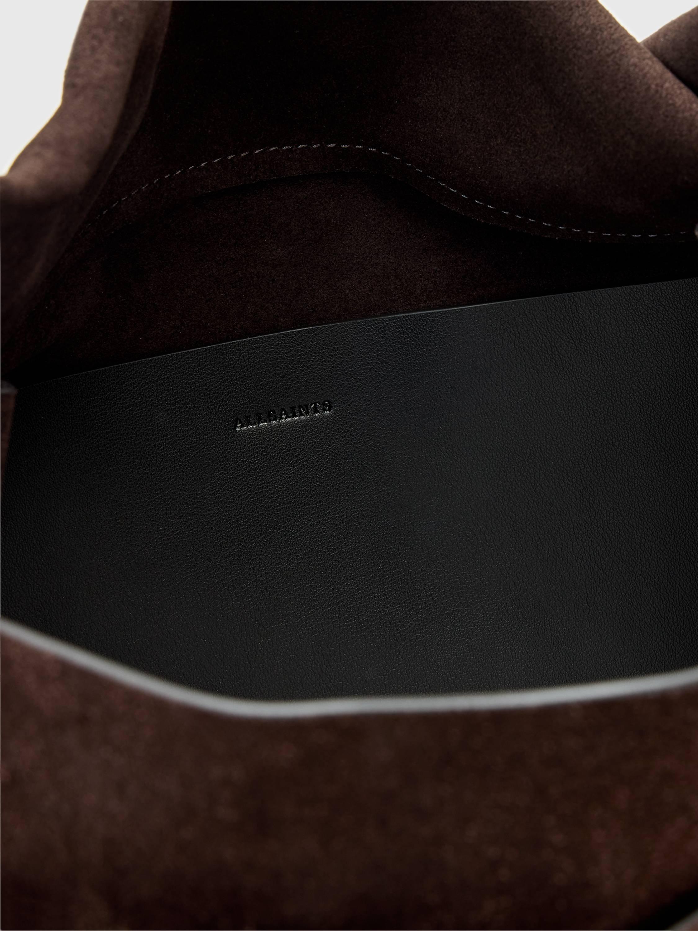 Product image 2 of 5, which shows AllSaints Ursa Suede Satchel Bag