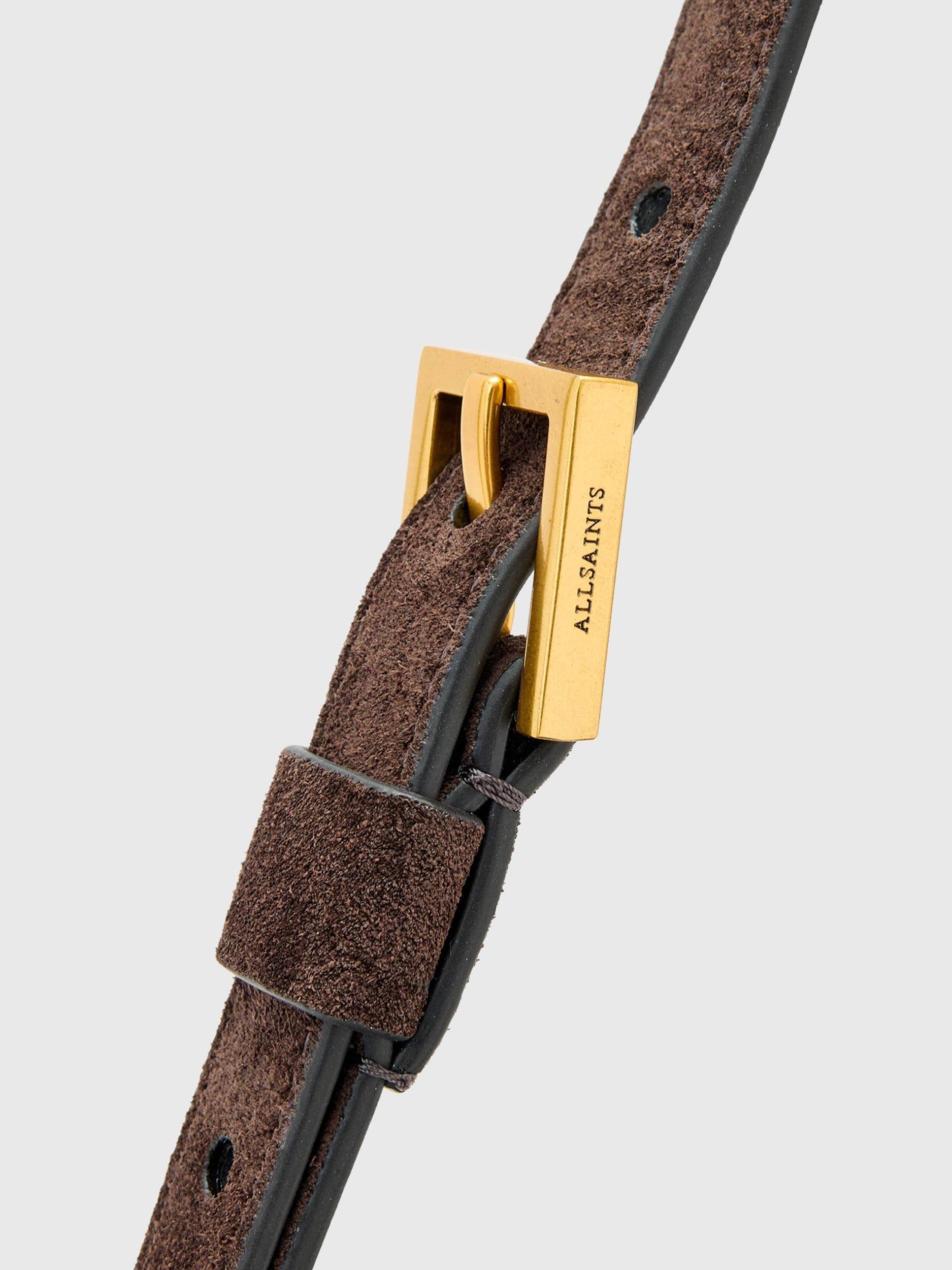 Product image 4 of 5, which shows AllSaints Ursa Suede Satchel Bag