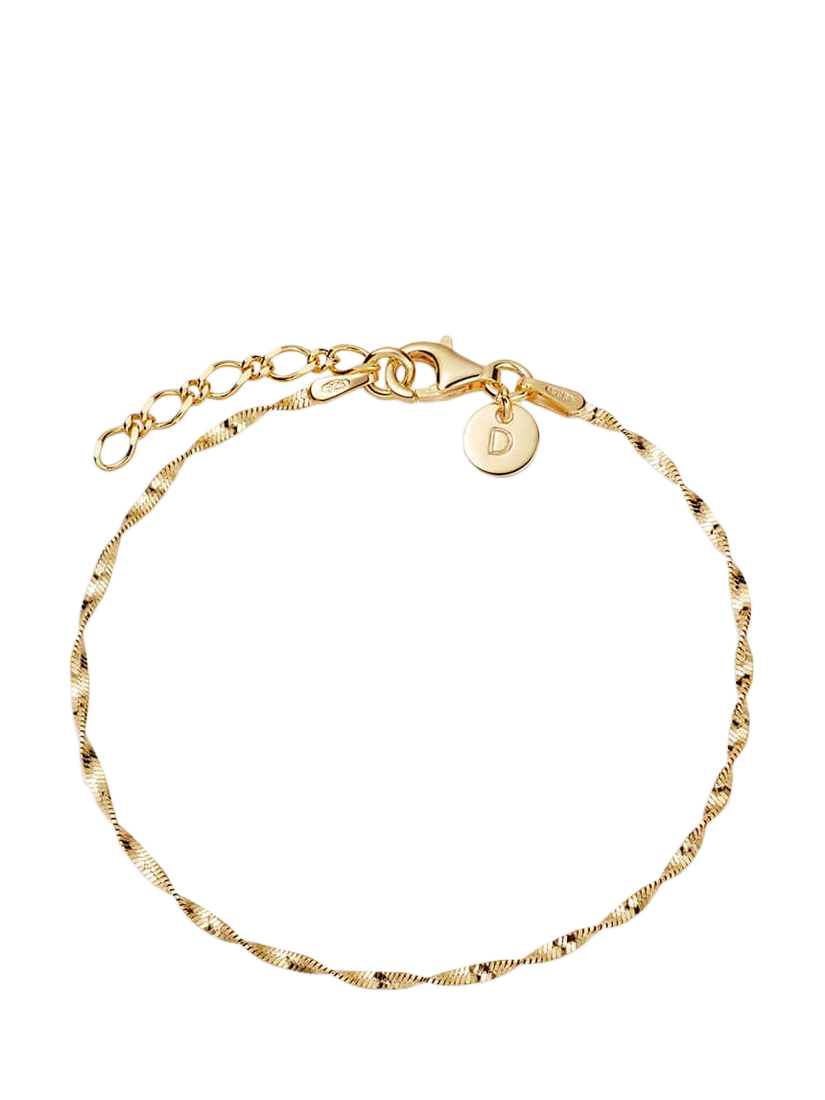 Product image 1 of 3, which shows Daisy London Helix Twisted Bracelet, Yellow Gold