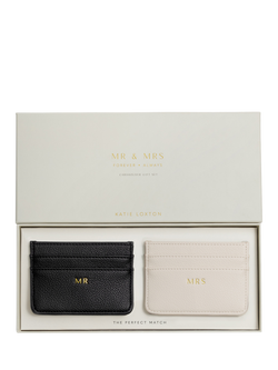 Katie Loxton Mr & Mrs Card Holder Gift Set, Multi