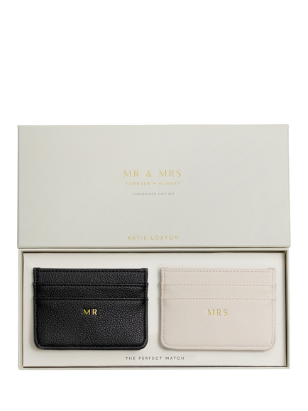Katie Loxton Mr & Mrs Card Holder Gift Set, Multi