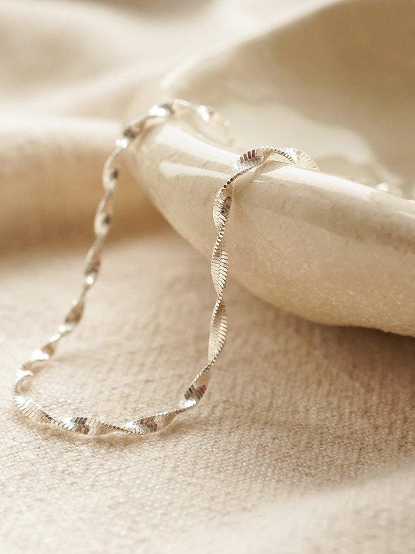 Product image 3 of 3, which shows Daisy London Helix Twisted Bracelet, Silver