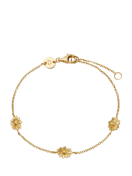 Daisy London Daisy Chain Bracelet, Yellow Gold