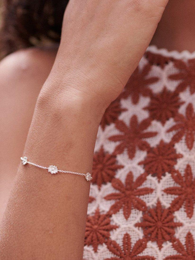 Product image 2 of 2, which shows Daisy London Daisy Chain Bracelet, Silver