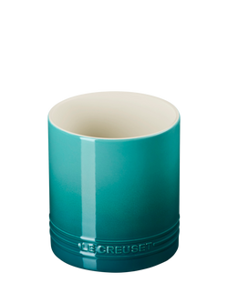 Le Creuset Stoneware Utensil Jar, 1.1L, Bleu Riviera, Bleu Riviera