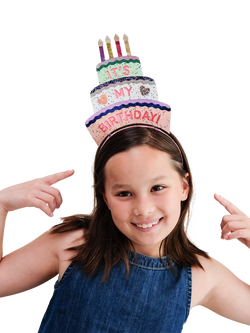 Mimi & Lula Kids' Birthday Cake Headband, Bright Multi - view 2, Bright Multi