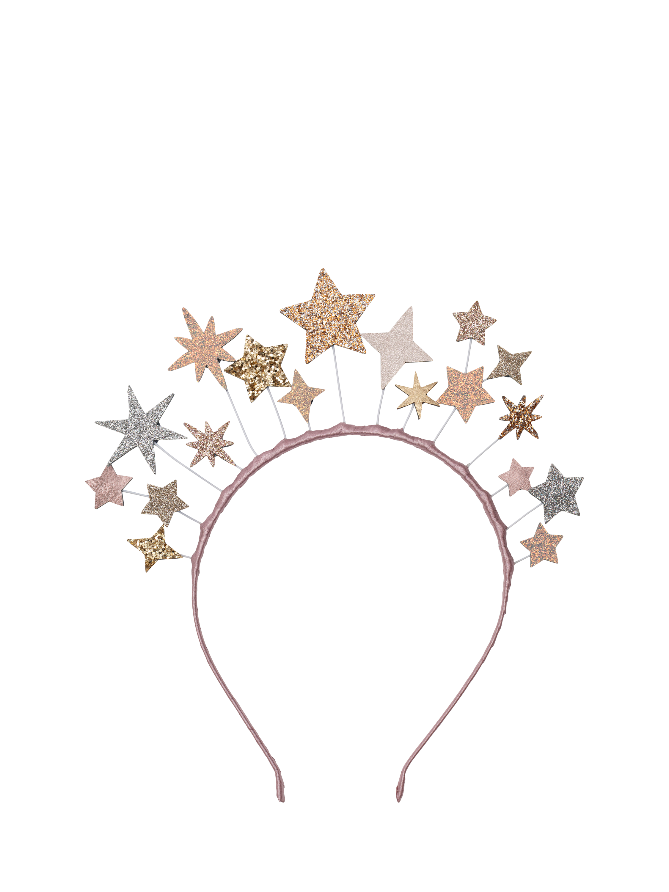 Product image 1 of 5, which shows Mimi & Lula Kids' Magical Star Head Band, Metallic Multi