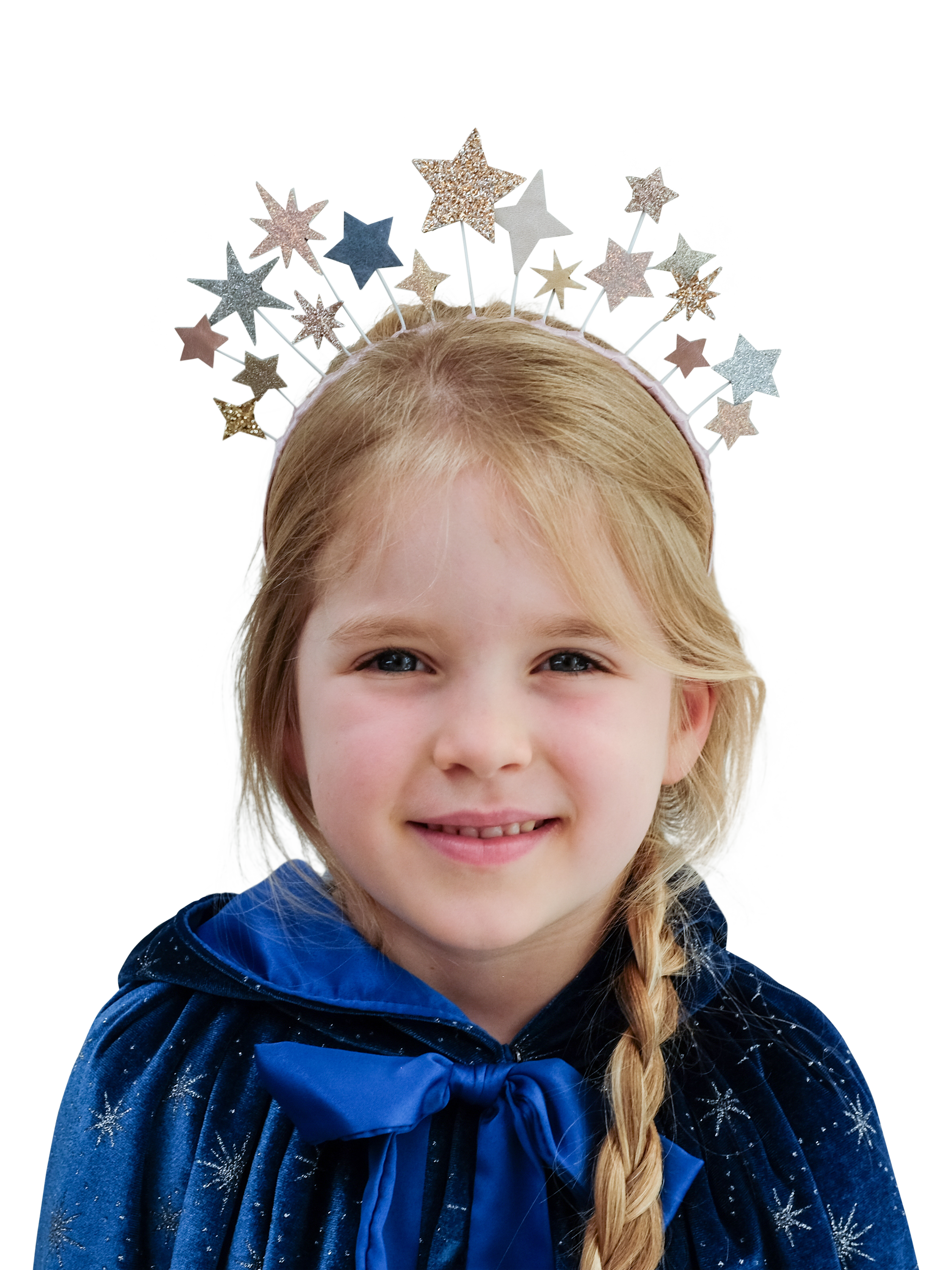 Product image 2 of 5, which shows Mimi & Lula Kids' Magical Star Head Band, Metallic Multi