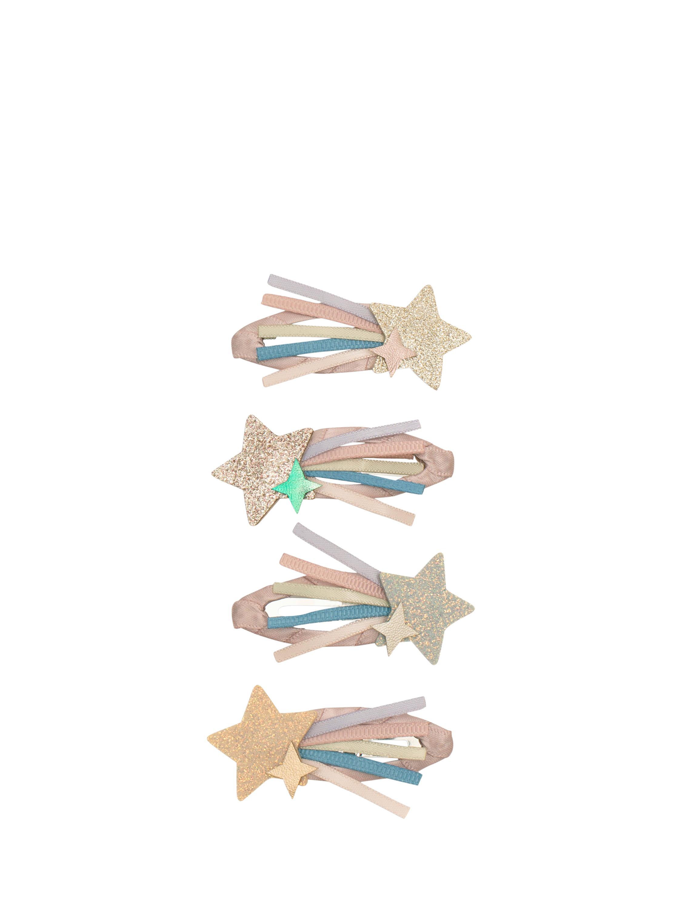 Mimi & Lula Kids' Star Hair Clips, Pink Multi