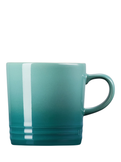Le Creuset Stoneware Mug, 350ml, Bleu Riviera - view 2, Bleu Riviera