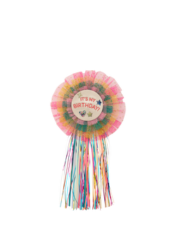 Mimi & Lula Kids' Diva Wow Birthday Badge, Bright Multi, Bright Multi