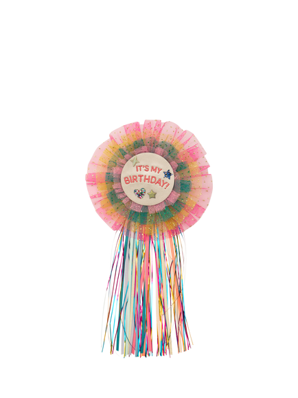 Mimi & Lula Kids' Diva Wow Birthday Badge, Bright Multi, Bright Multi