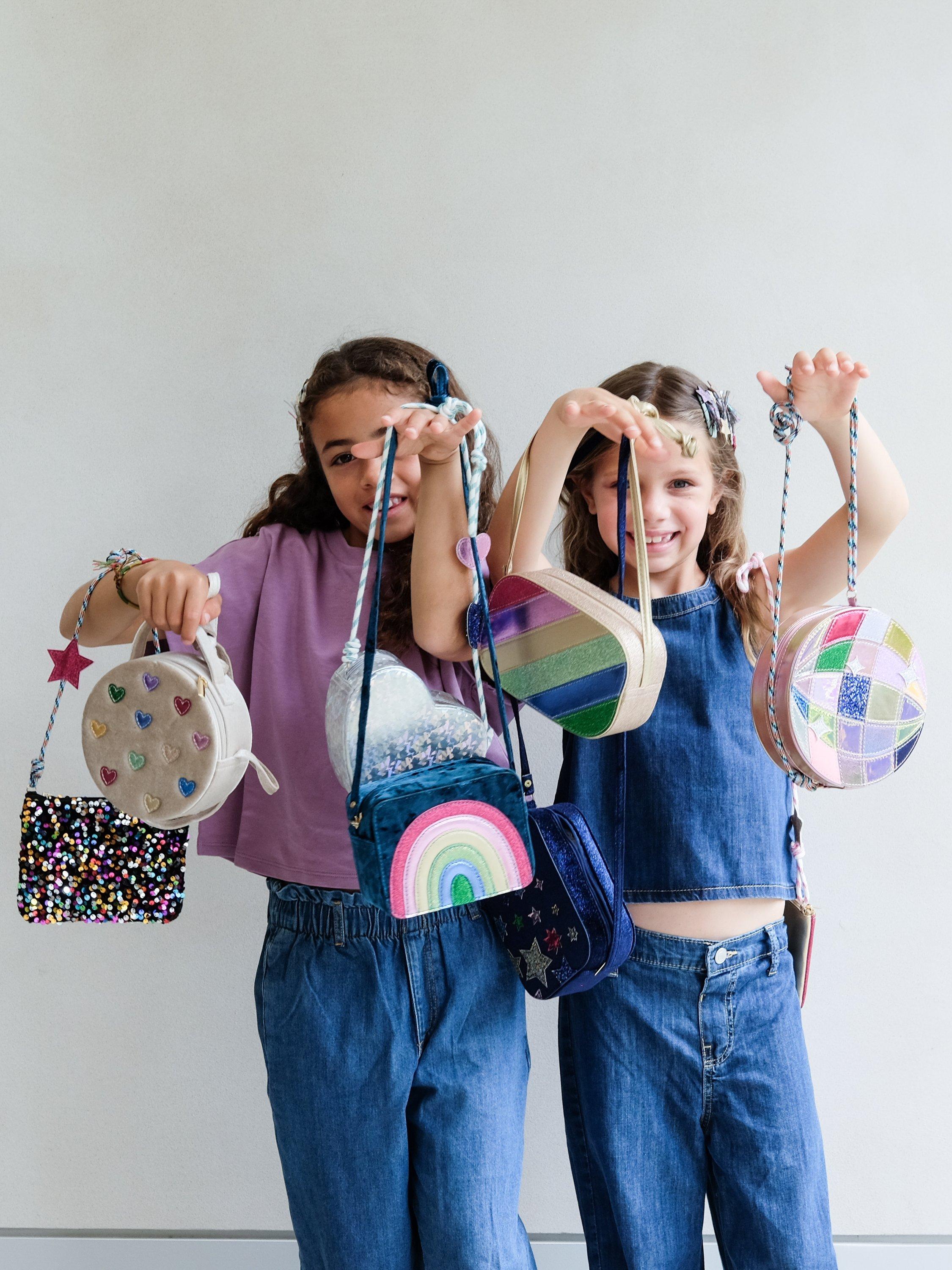 Product image 7 of 7, which shows Mimi & Lula Kids' Disco Ball Cross Body Bag, Bright Multi