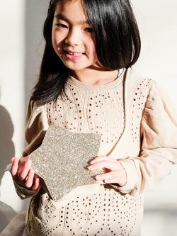 Mimi & Lula Kids' Super Sparkle Star Crossbody Bag, Mystical - view 2, Mystical